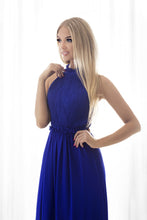 Load image into Gallery viewer, SENAT DELICATE  DRESS ROYAL BLUE 64002-1
