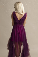 Load image into Gallery viewer, SENAT PRINCESS DRESS EGGPLANT 67001-3
