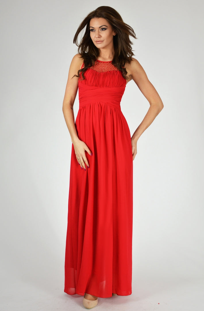 EVA & LOLA DRESS - RED 9709-4