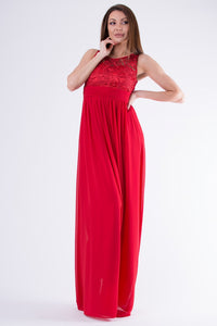 EVA & LOLA DRESS ROYAL RED 58001-6