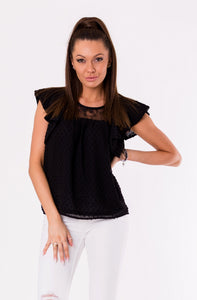 BLOUSE -BLACK 48028-4