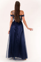 Load image into Gallery viewer, EVA &amp; LOLA DRESS NAVY BLUE 60010-3
