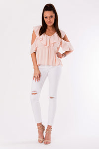 BLOUSE -POWDER PINK 48027-3