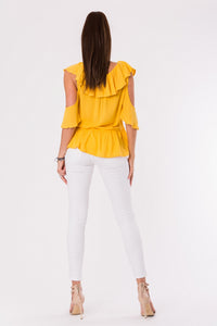 BLOUSE - MUSTARD 48027-1