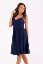 Load image into Gallery viewer, EVA&amp;LOLA  DRESS NAVY BLUE 46039-4
