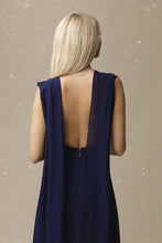 Load image into Gallery viewer, SENAT DELICATE DRESS NAVY BLUE 67002-1
