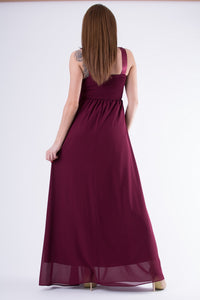 EVA & LOLA DRESS eggplant 58001-1