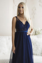 Load image into Gallery viewer, SENAT SPECIAL DRESS BNAVY BLUE 64014-4
