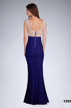 Load image into Gallery viewer, SOKY SOKA DRESS ROYAL BLUE 48004-3
