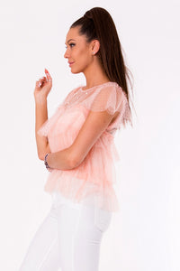 BLOUSE -POWDER PINK 48025-4