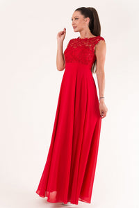 EVA & LOLA DRESS ROYAL RED 60005-6