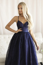 Load image into Gallery viewer, SENAT QUEEN  DRESS NAVY BLUE 68003-3
