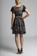 Load image into Gallery viewer, SOKY SOKA  DRESS BLACK-NUDE 600012-2
