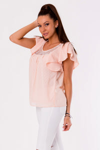 BLOUSE -POWDER PINK 48028-2