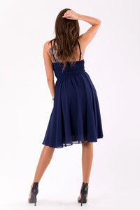 EVA&LOLA  DRESS NAVY BLUE 46039-4