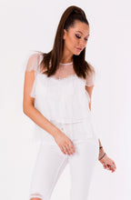 Load image into Gallery viewer, BLOUSE -WHITE48025-2
