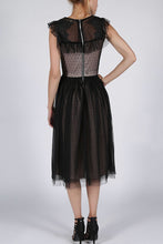 Load image into Gallery viewer, SOKY SOKA  DRESS BLACK-NUDE 57004-3

