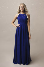 Load image into Gallery viewer, SENAT UNCOVERED BACK DRESS ROYAL BLUE 65003-2
