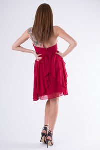 EVA & LOLA DRESS burgundy 58005-3