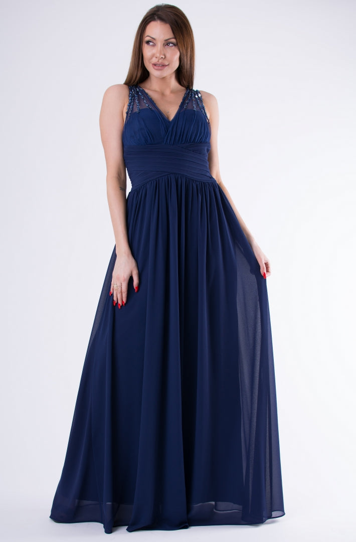 EVA & LOLA DRESS NAVY BLUE 58003-4