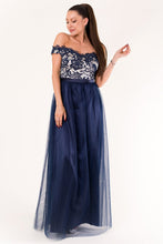 Load image into Gallery viewer, EVA &amp; LOLA DRESS NAVY BLUE 60010-3
