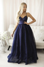 Load image into Gallery viewer, SENAT QUEEN  DRESS NAVY BLUE 68003-3
