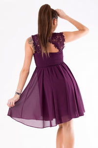 EVA & LOLA DRESS plum 26012-11