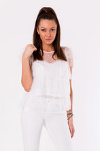 Load image into Gallery viewer, BLOUSE -WHITE48025-2
