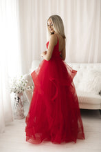 Load image into Gallery viewer, SENAT  PRINCESS DRESS RED 68001-2
