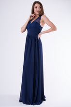 Load image into Gallery viewer, EVA &amp; LOLA DRESS NAVY BLUE 58003-4
