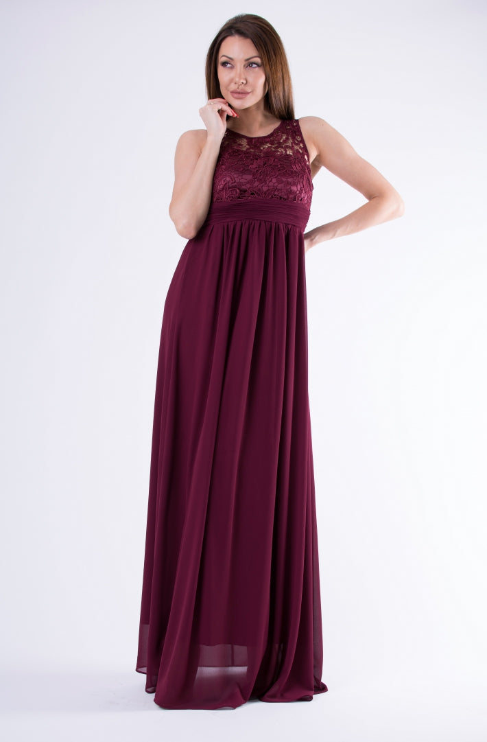 EVA & LOLA DRESS eggplant 58001-1