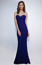 Load image into Gallery viewer, SOKY SOKA DRESS ROYAL BLUE 53017-2
