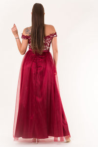 EVA & LOLA DRESS burgundy 60010-1