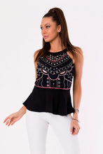 Load image into Gallery viewer, BLOUSE -BLACK 48010-2
