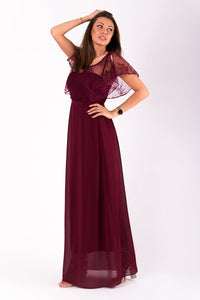 EVA&LOLA  DRESS eggplant 51007-1