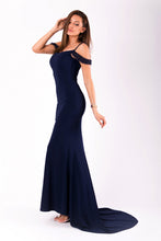 Load image into Gallery viewer, EVA&amp;LOLA  DRESS NAVY BLUE 51005-4
