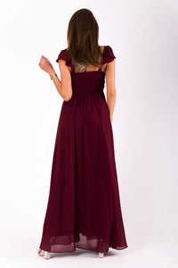 EVA&LOLA  DRESS eggplant 51006-1