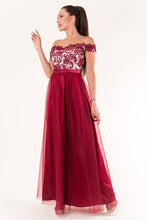 Load image into Gallery viewer, EVA &amp; LOLA DRESS burgundy 60010-1
