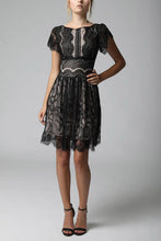 Load image into Gallery viewer, SOKY SOKA  DRESS BLACK-NUDE 600012-2
