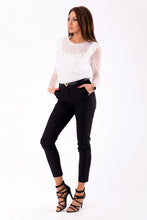 Load image into Gallery viewer, TROUSERS+BELT -BLACK 46010-2
