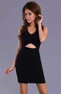 EMAMODA DRESS - BLACK 8901-1