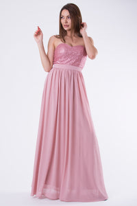 EVA & LOLA DRESS OLD PINK 58004-1