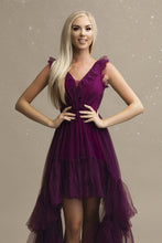 Load image into Gallery viewer, SENAT PRINCESS DRESS EGGPLANT 67001-3
