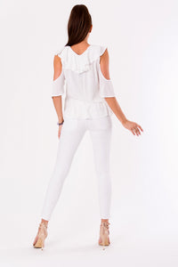 BLOUSE -WHITE 48027-2