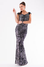 Load image into Gallery viewer, EVA&amp;LOLA  DRESS sequins SILVER 54004-2
