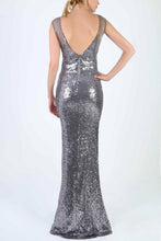 Load image into Gallery viewer, SOKY SOKA DRESS SILVER 53005-3
