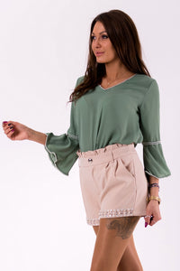 BLOUSE -KHAKI 46030-1